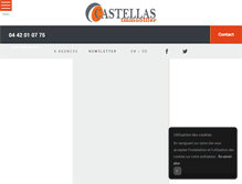 Tablet Screenshot of castellas-immobilier.com
